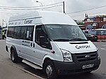 Бесплатный автобус Genser в пункт аренды автомобилей АрендаАвто-жлк на Новорязанском шоссе